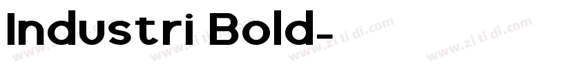 Industri Bold字体转换